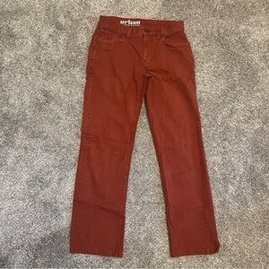 Urban Pipeline Jeans Mens 30x32 Rust Slim Straight Denim